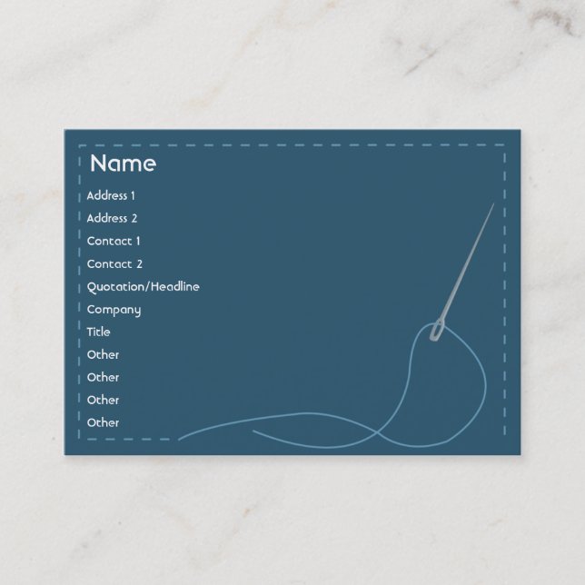 Carte De Visite Aiguille - potelée (Devant)