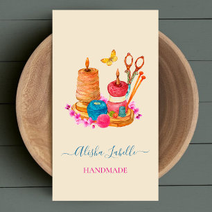 Carte De Visite Aiguilles à coudre Seamstress Feminine artisanal