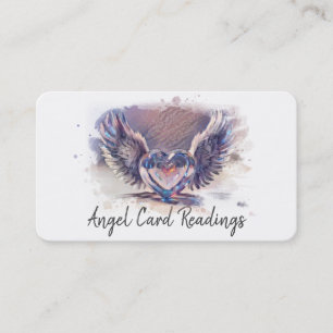 Carte De Visite *~* Ailes Opale Angel Coeur AP78 Lignes fortes QR