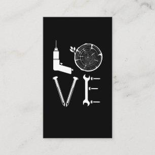 Carte De Visite Aimer Outils de travail du bois Papa Lumberjack Ar