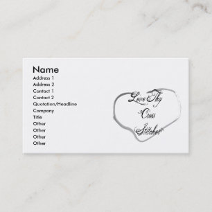Carte De Visite Aimez Thy agrafeuse croisée