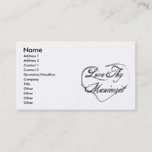 Carte De Visite Aimez Thy manucure