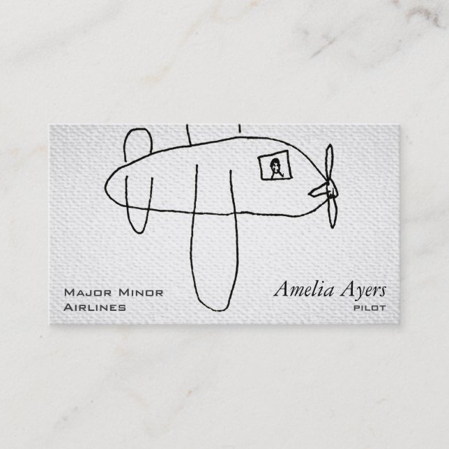 Carte De Visite Airbeep Look Texturé (Devant)
