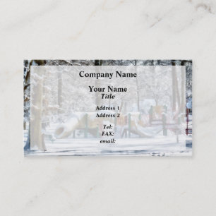 Carte De Visite Aire de jeu hivernale
