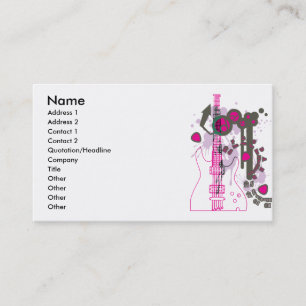 CARTE DE VISITE AIRS DE GUITAR-POP