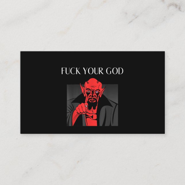 Carte De Visite Aist Goat Satan Baphomet GIft (Devant)