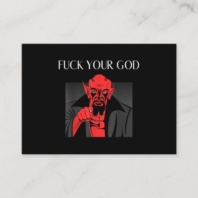 Carte De Visite Aist Goat Satan Baphomet GIft (Devant)