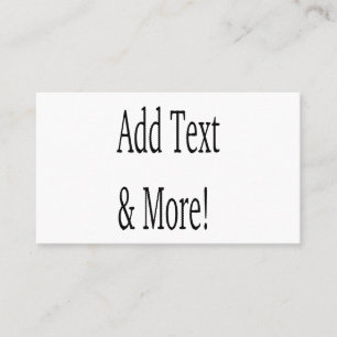 Carte De Visite Ajouter du texte et plus ! Customisez votre propre