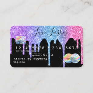 Carte De Visite Ajouter le nom Holograph Drives Modern Credit Card