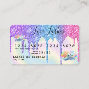 Carte De Visite Ajouter le nom Holograph Drives Modern Credit Card