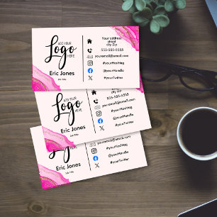 Carte De Visite ajouter logo LOGO D'ENTREPRISE personnalisé et méd
