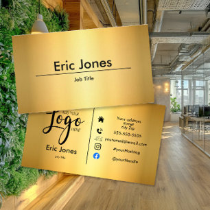 Carte De Visite ajouter logo LOGO D'ENTREPRISE personnalisé et méd