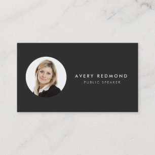 Carte De Visite Ajouter Modèle Photo Pour Professionnels Moderne N