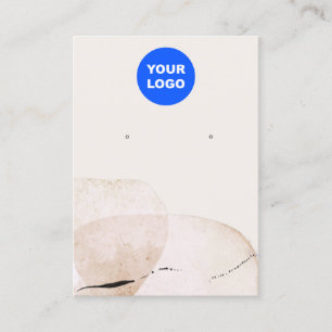 Carte De Visite Ajouter un logo Aquarelle artistique Écran d'oreil