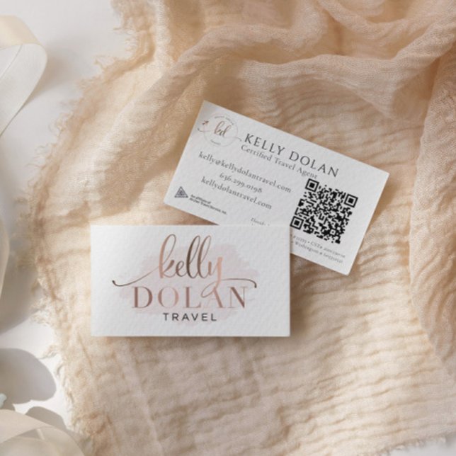 Carte De Visite Ajouter Un Logo QR Code Élégant Professionnel (Créateur téléchargé)