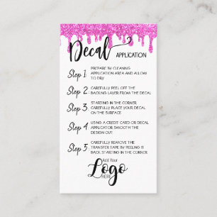 Carte De Visite AJOUTER VOTRE LOGO application de décalcomanie CAR