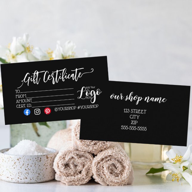 CARTE DE VISITE AJOUTER VOTRE LOGO BON D'AFFAIRES (Créateur téléchargé)