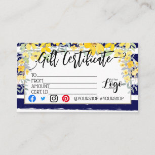 CARTE DE VISITE AJOUTER VOTRE LOGO BON D'AFFAIRES