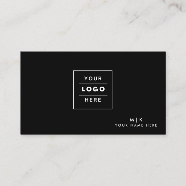 Carte De Visite Ajouter votre logo personnalisé QR Code (Devant)