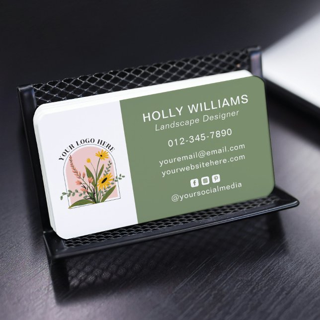 Carte De Visite Ajouter votre logo Social Media QR Code Entreprise (Créateur téléchargé)