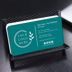 Carte De Visite Ajouter votre logo Social Media QR Code Entreprise