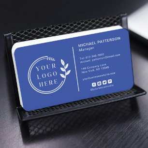 Carte De Visite Ajouter votre logo Social Media QR Code Entreprise