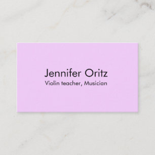 Carte De Visite Ajouter votre nom texte violon musicien professeur