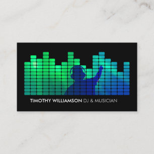 Carte De Visite Ajouter votre Photo II Equalizer DJ, Musiciens