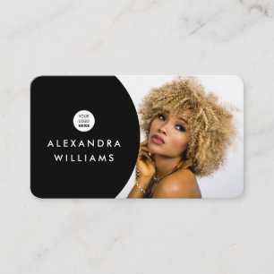 Carte De Visite Ajouter votre propre image QR Code & Logo Modern B