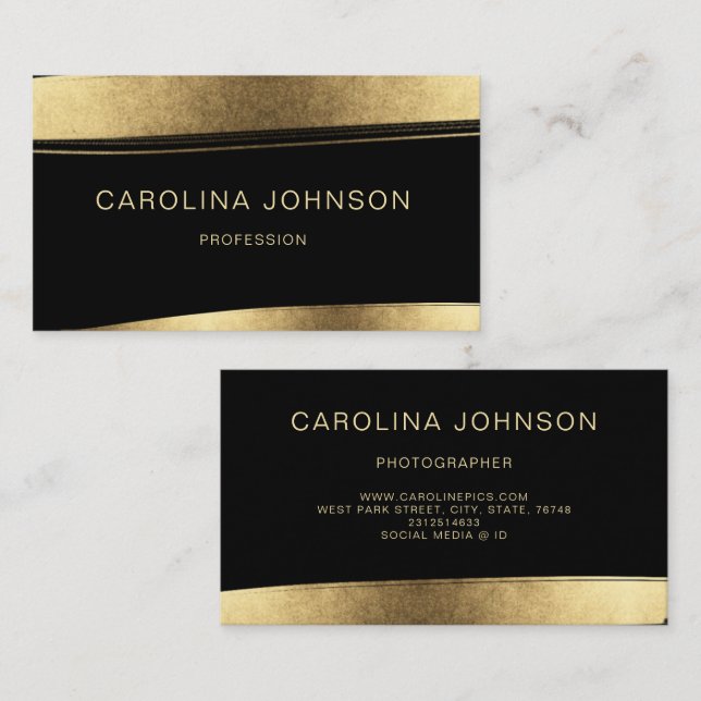 Carte De Visite AJOUTER VOTRE TEXTE Entreprise modifiable personna (Devant / Derrière)