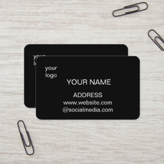 Carte de visite ajoutez les détails de votre logo