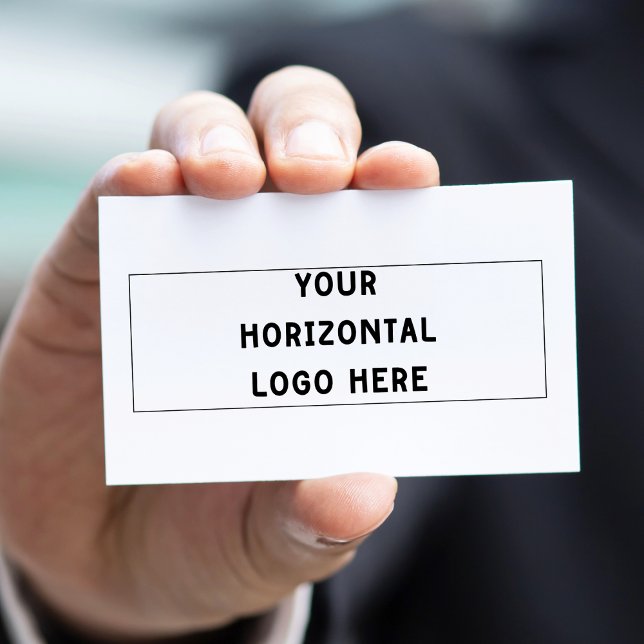Carte De Visite Ajoutez simplement votre logo horizontal Ratio 3:1 (Créateur téléchargé)