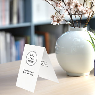 Carte De Visite Ajoutez votre conception verticale moderne de logo