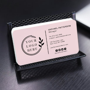 Carte De Visite Ajoutez votre logo Code QR des médias sociaux Entr