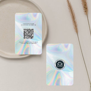 Carte De Visite Ajoutez votre logo d'entreprise et votre code QR d