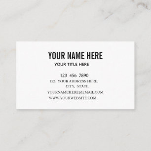 Carte De Visite Ajoutez votre logo personnalisé cercle professionn