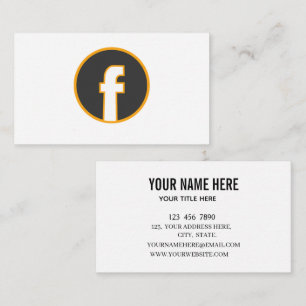 Carte De Visite Ajoutez votre logo personnalisé cercle professionn