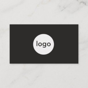 Carte De Visite Ajoutez votre logo personnalisé cercle professionn