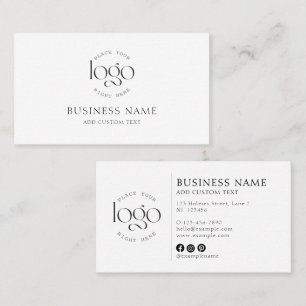 Carte De Visite Ajoutez Votre Propre Logo DIY Branding Petite