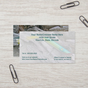 Carte De Visite AJS Popper "Dragon d'eau" eau de mer pêche leurre