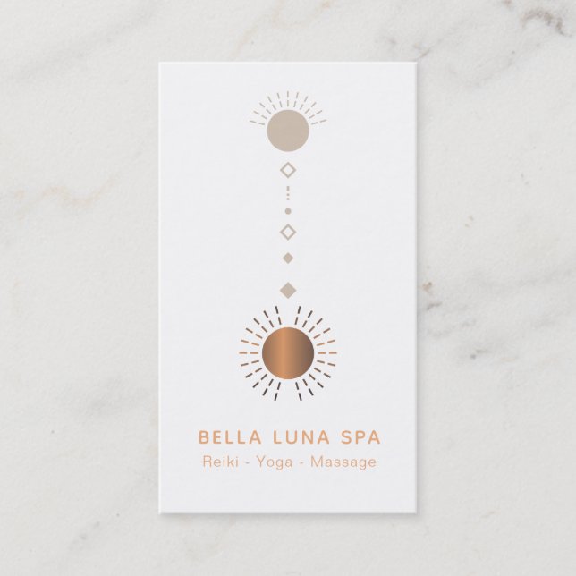 Carte De Visite *~* Alchimie cosmique Univers Shaman Totem Soleil (Devant)