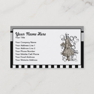 Carte De Visite Alice au pays des merveilles