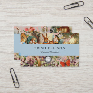 Carte De Visite Alice au pays des merveilles Tea Party Art