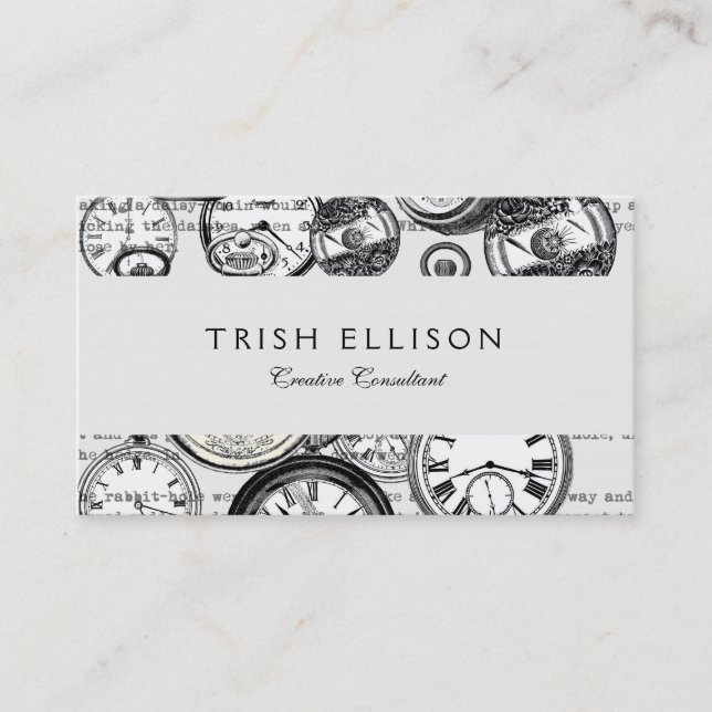 Carte De Visite Alice de lapin blanc au pays des merveilles (Devant)