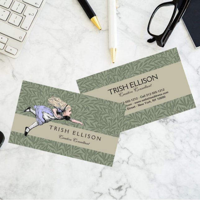 Carte De Visite Alice volante au pays des merveilles (Créateur téléchargé)