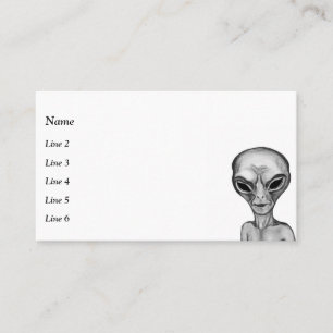 Carte De Visite Alien gris