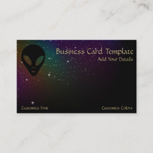 Carte De Visite Alien gris - Logo Alien ancien