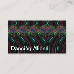 Carte De Visite Aliens dansants (vous pouvez modifier les mots)