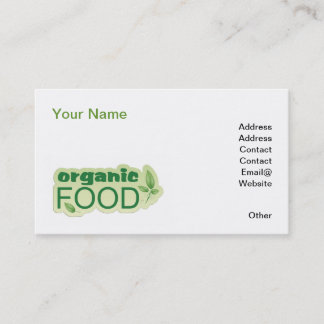 Carte De Visite Alimentation biologique