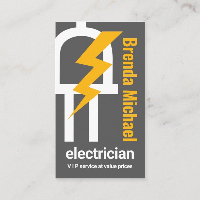 Carte De Visite Alimentation des puissances de charge électrique (Devant)